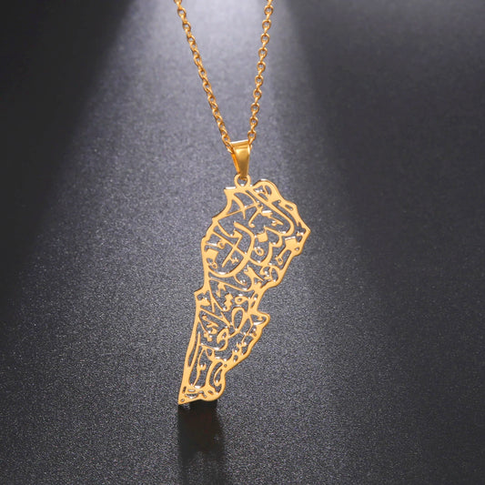 Lebanon Calligraphy Necklace